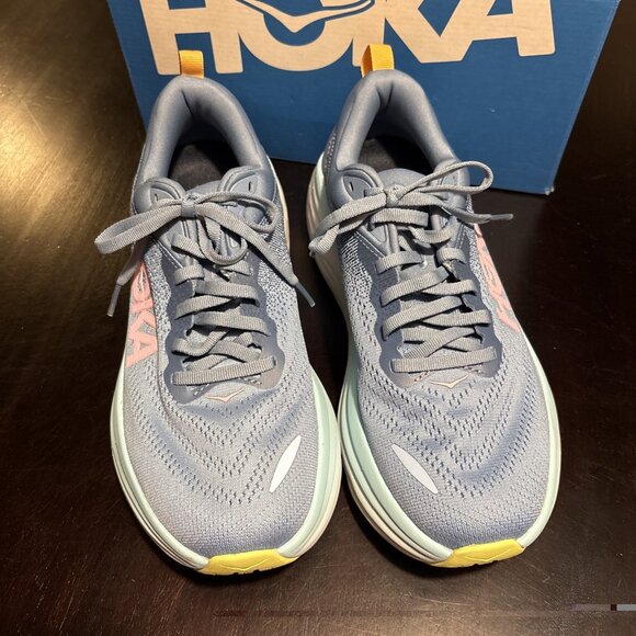 Size 8.5 - Hoka One One HOKA Bondi 8 Shadow Dusk. Womens Running Shoes. Blue - Picture 2 of 7